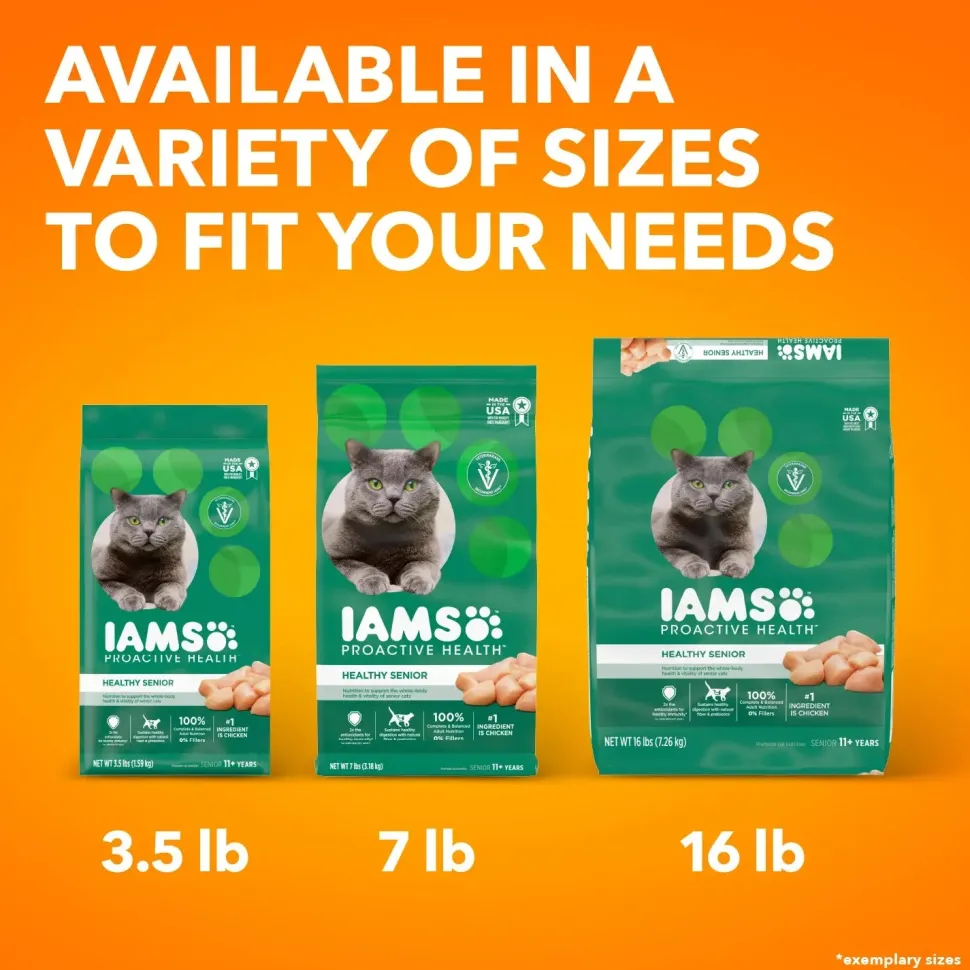 IAMS Proactive Health Senior Dry Cat Food Chicken 16-lb
