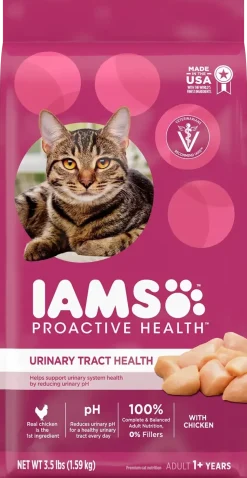 IAMS Proactive Health Urinary Tract Health Adult Dry Cat Food Chicken 3.5-lb