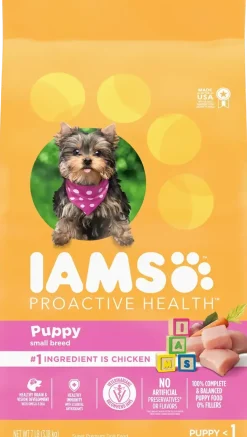 IAMS Smart Small Breed Puppy Dry Dog Food Real Chicken 7-lb