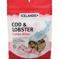 Icelandic+ Cod & Lobster Combo Bites Pure Fish Crunchy Dog Treats 3-oz