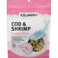 Icelandic+ Cod & Shrimp Combo Bites Pure Fish Crunchy Dog Treats 3-oz
