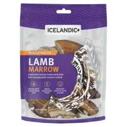 Icelandic+ Lamb Marrow Whole Pieces Crunchy Dog Treats 4-oz