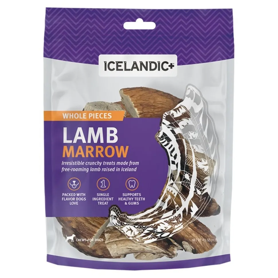Icelandic+ Lamb Marrow Whole Pieces Crunchy Dog Treats 4-oz