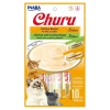 Inaba Churu Creamy Purée Variety Pack Lickable Cat Treats Chicken Recipe & Chicken with Scallop Recipe 0.5-oz Tubes 10 Count