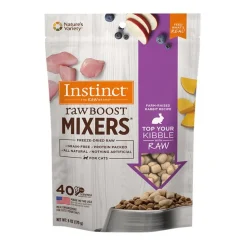 Instinct Raw Boost Mixers Freeze-Dried Cat Food Topper Rabbit Recipe 6-oz