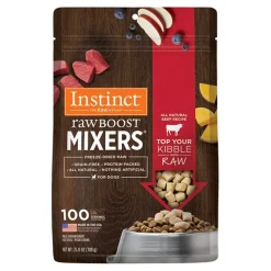 Instinct Raw Boost Mixers Freeze-Dried Dog Food Topper Beef Recipe 25-oz