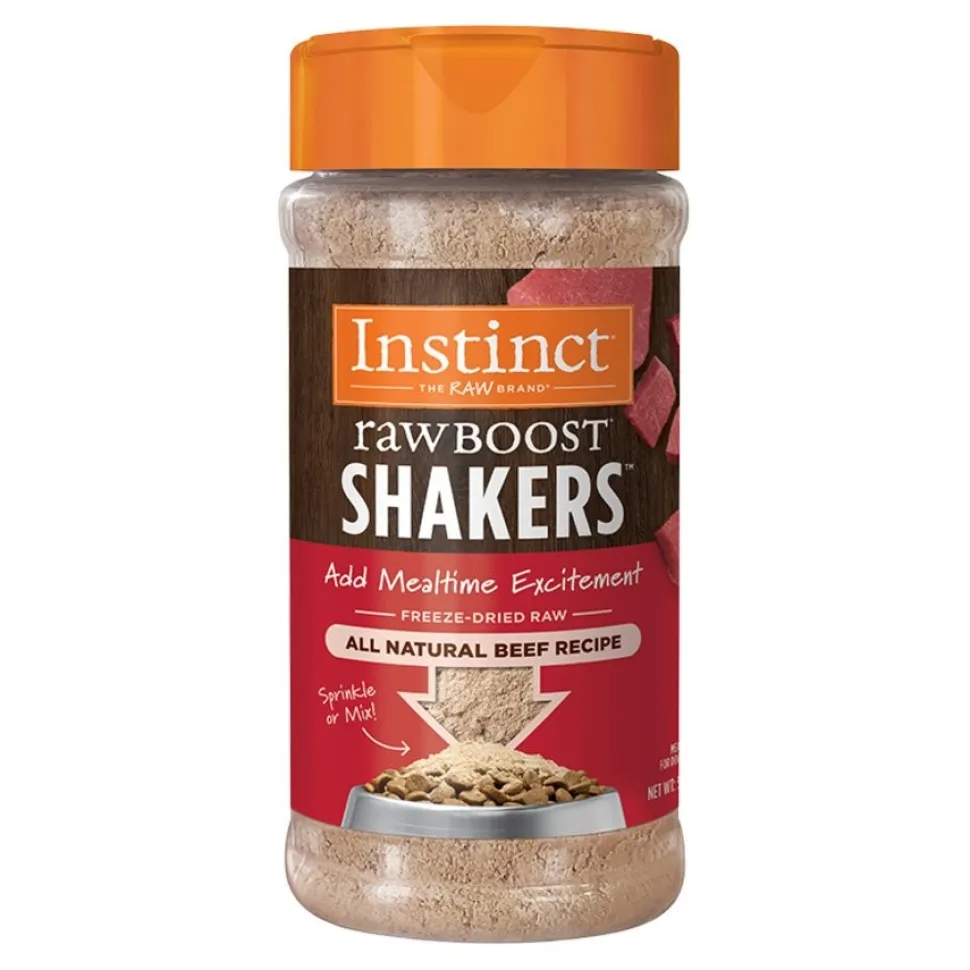Instinct Raw Boost Shakers Freeze-Dried Dog Food Topper Beef Recipe 5.5-oz