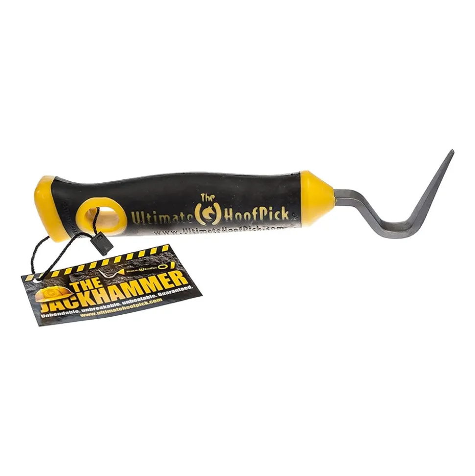 Jack hammer Ultimate Hoofpick Yellow/Black 8" UH100