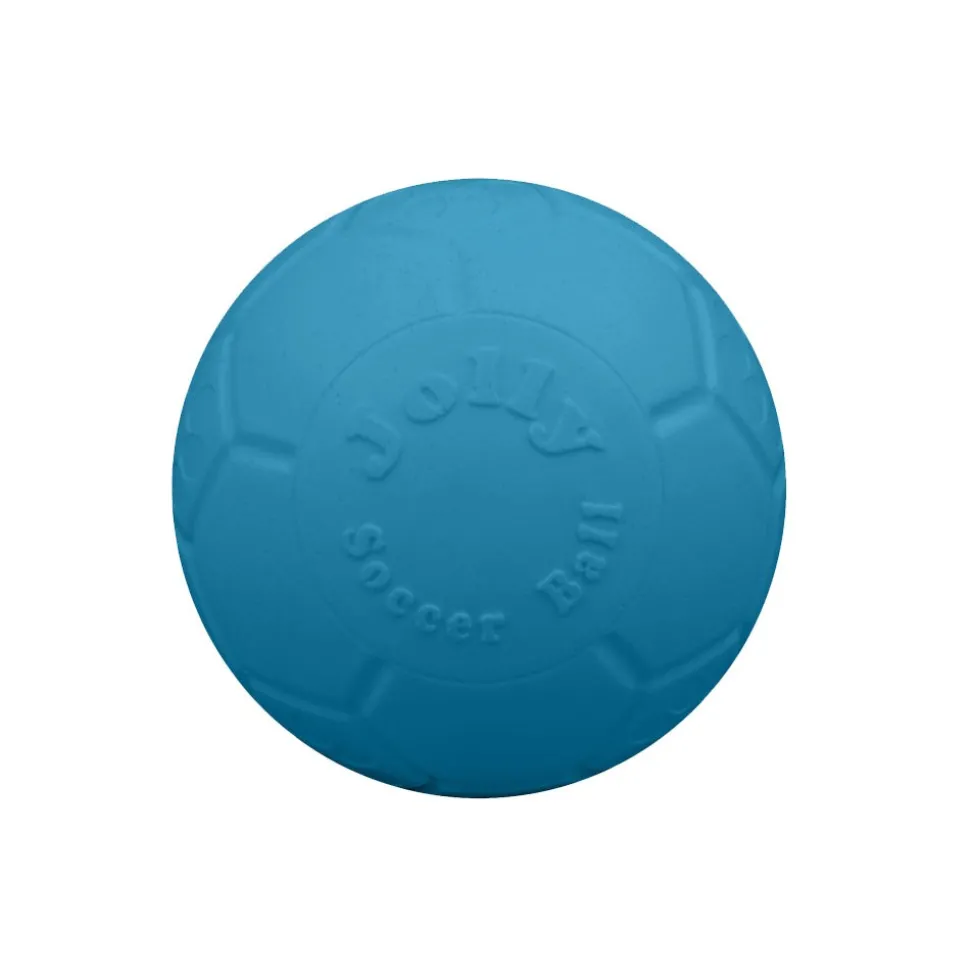 Jolly Pet Soccer Ball Boxed Dog Toy Blue Small 5.5-in