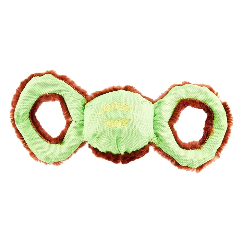 Jolly Pet Tug-a-Mals Monkey Dog Toy Brown Small 3-in