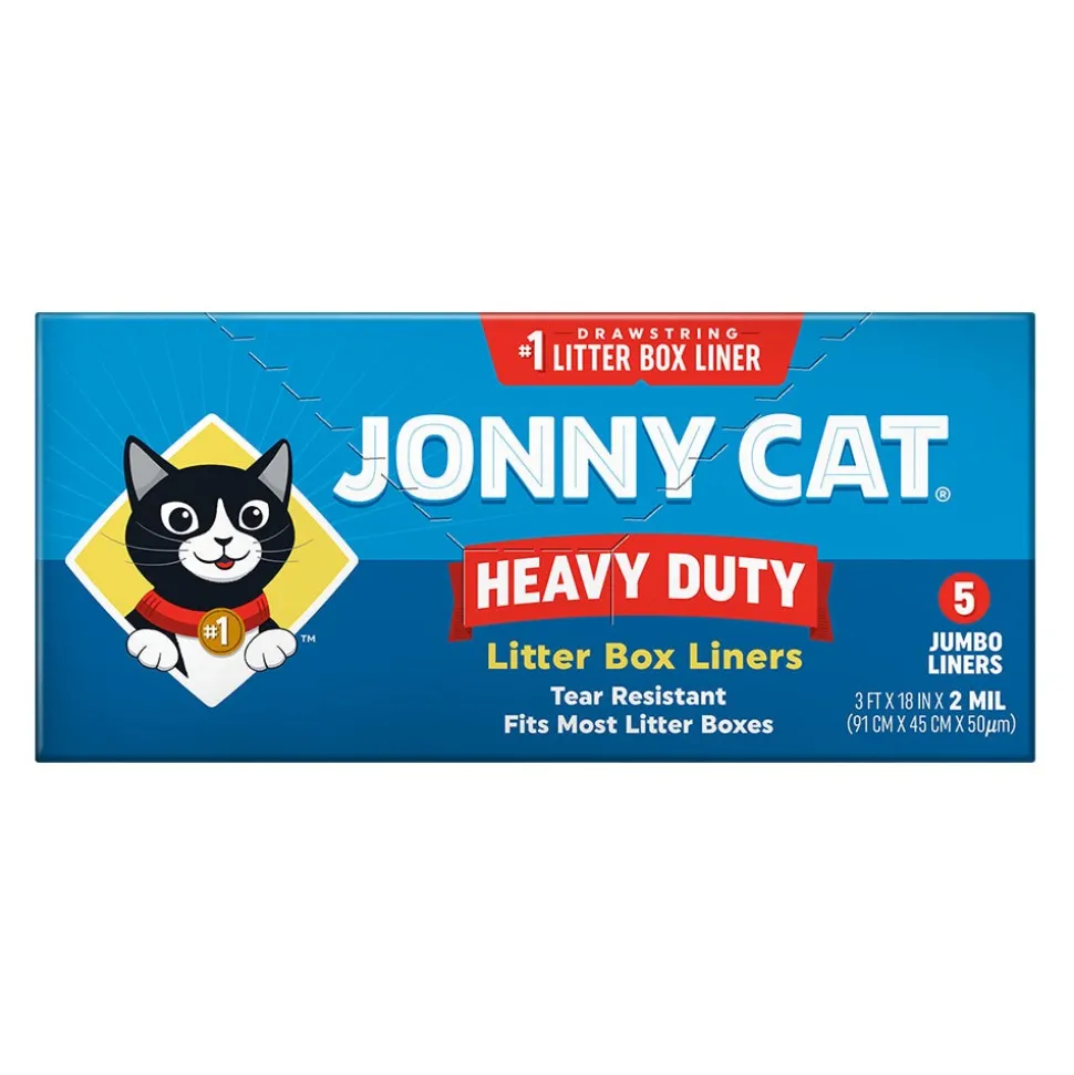 Jonny Cat Drawstring Litter Box Liners Jumbo 5 Count