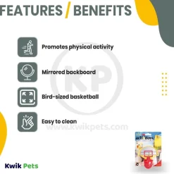 JW Pet Activitoy Birdie Basketball Bird Toy Small/Medium