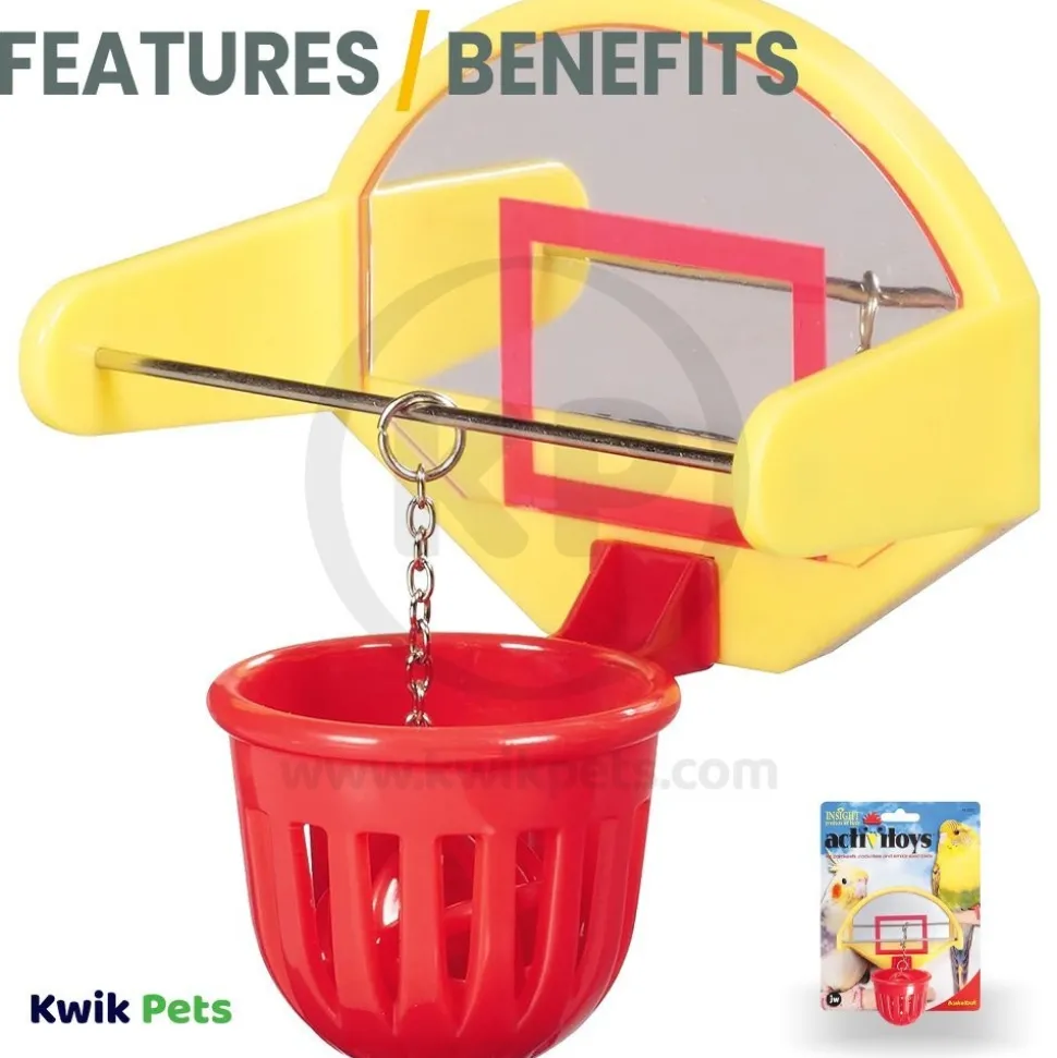 JW Pet Activitoy Birdie Basketball Bird Toy Small/Medium