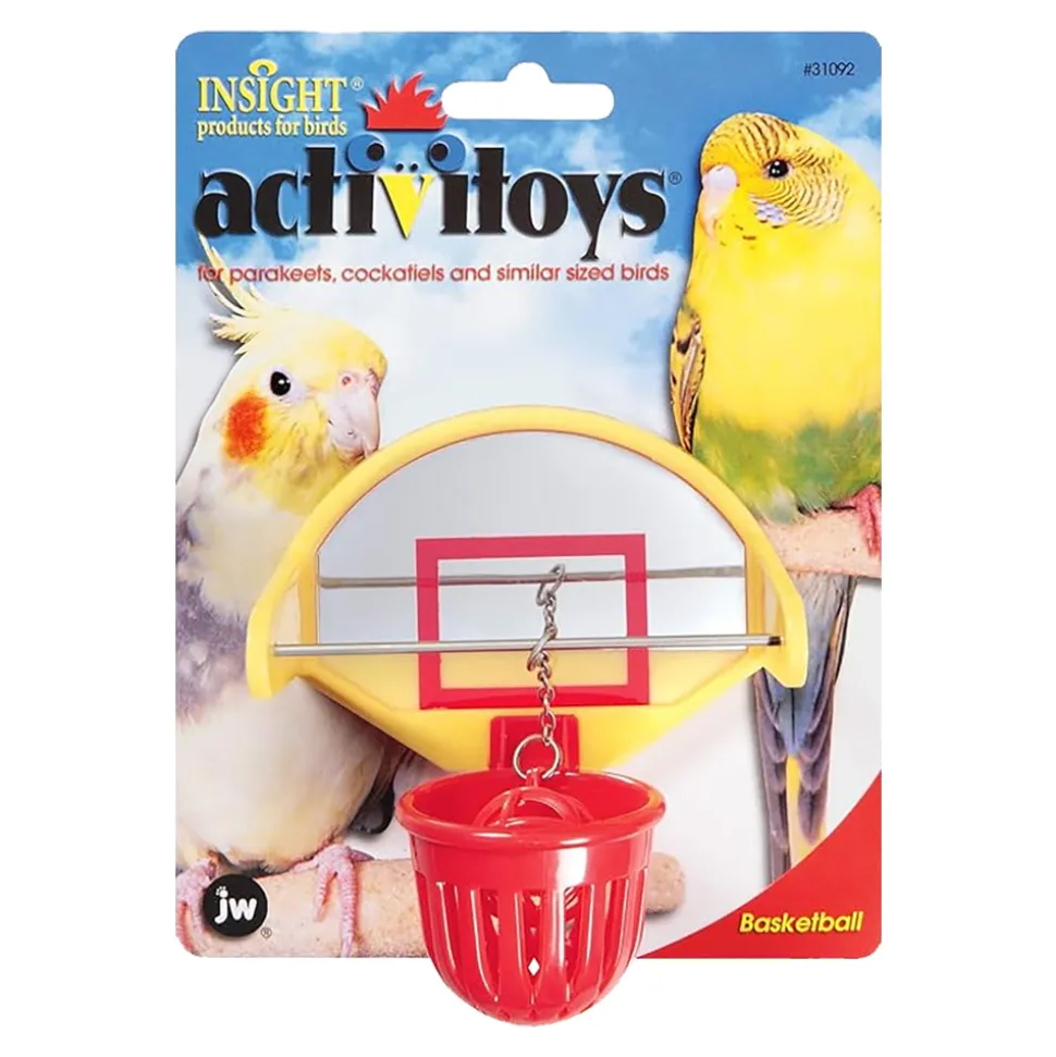 JW Pet Activitoy Birdie Basketball Bird Toy Small/Medium