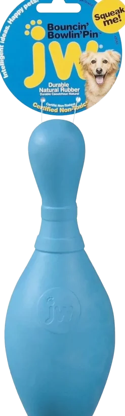 JW Pet Bouncin' Bowlin Pin Dog Toy Assorted Large