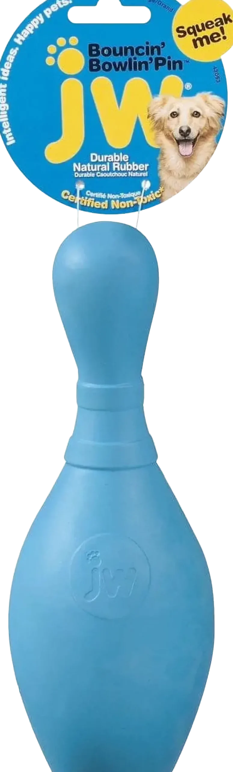 JW Pet Bouncin' Bowlin Pin Dog Toy Assorted Large