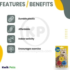 JW Pet Cat Crazies Cat Toy 3 Count
