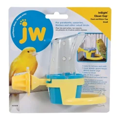 JW Pet Clean Cup Bird Feed & Water Cup Assorted Small 2-oz
