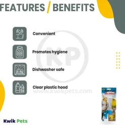 JW Pet Clean Water Silo Bird Waterer Assorted Large