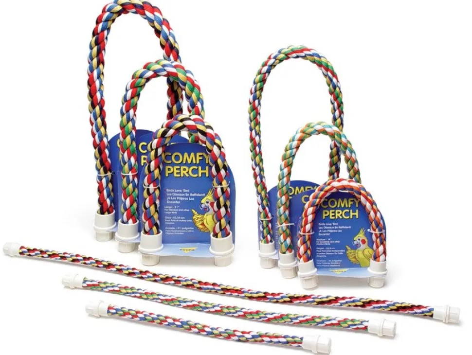 JW Pet Comfy Perch for Birds Multicolor Medium 21-in