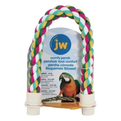 JW Pet Comfy Perch for Birds Multicolor Large 21-in