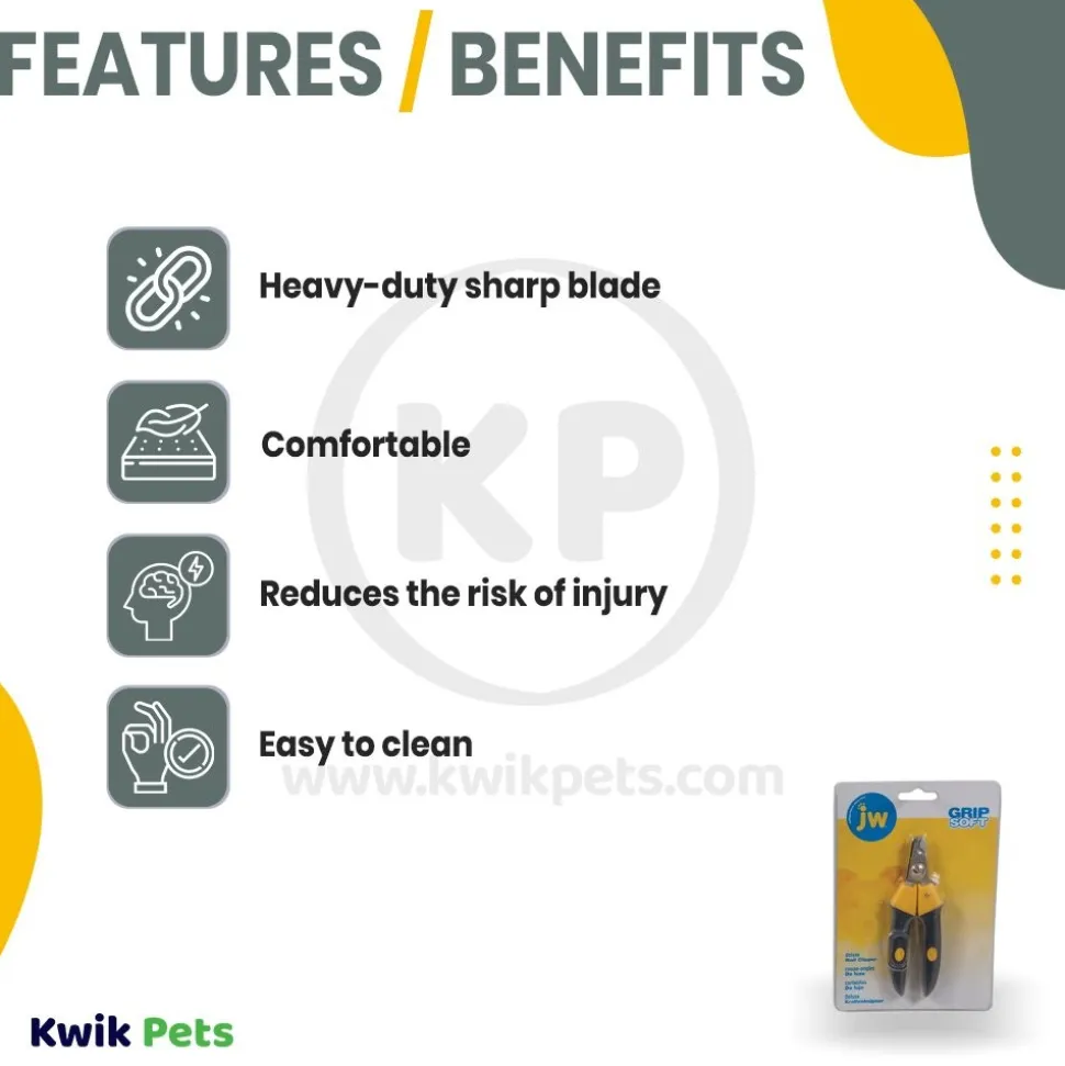 JW Pet GripSoft Deluxe Dog Nail Clipper Medium