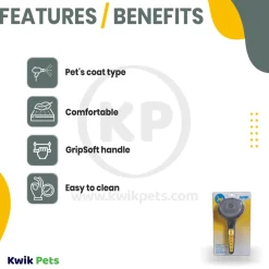 JW Pet GripSoft Slicker Brush with Soft Pins Small