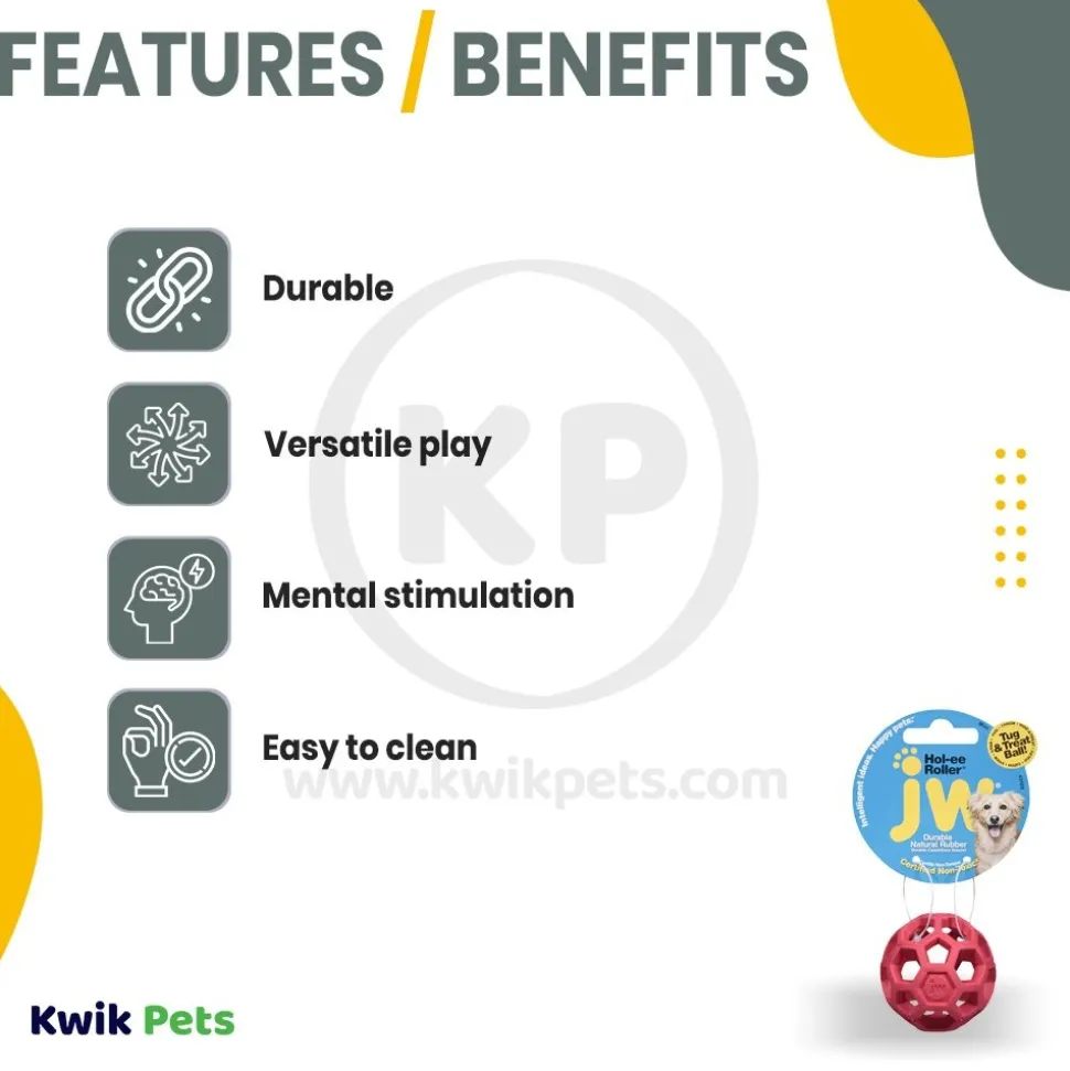 JW Pet Hol-ee Roller Dog Toy Assorted Mini