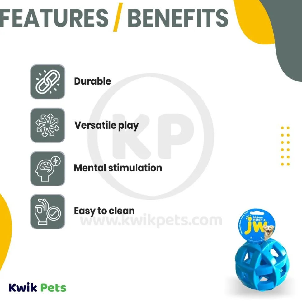 JW Pet Hol-ee Roller X Dog Toy One Size
