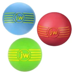JW Pet iSqueak Ball Dog Toy Assorted Large 3 Pack