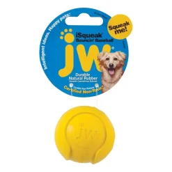 JW Pet iSqueak Bouncin' Baseball Dog Toy Assorted Small