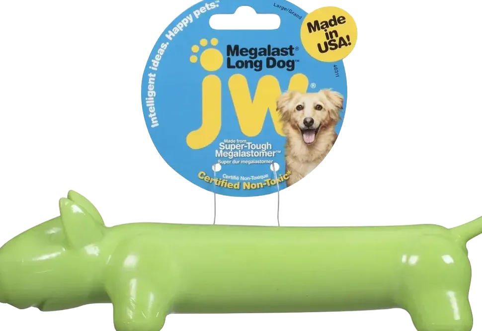 JW Pet MegaLast "Long Dog" Dog Toy Assorted Large