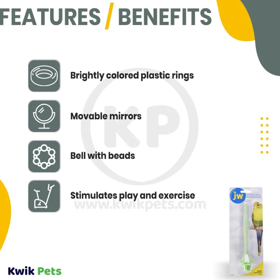 JW Pet Sand Perch for Bird Assorted Small