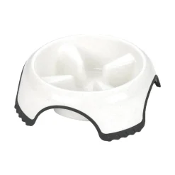 JW Pet Skid Stop Slow Feed Dog Bowl Assorted Large