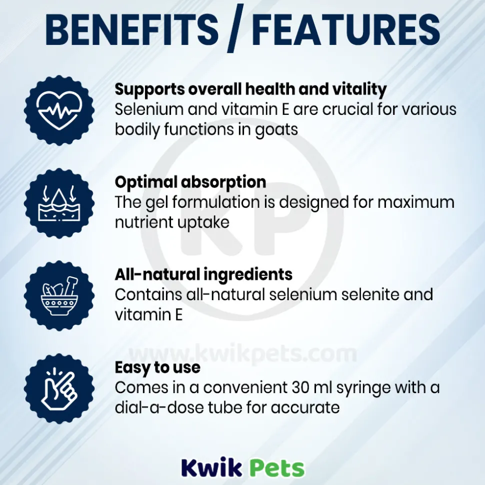 Kaeco Selenium & Vitamin E Gel for Goats 30 ml