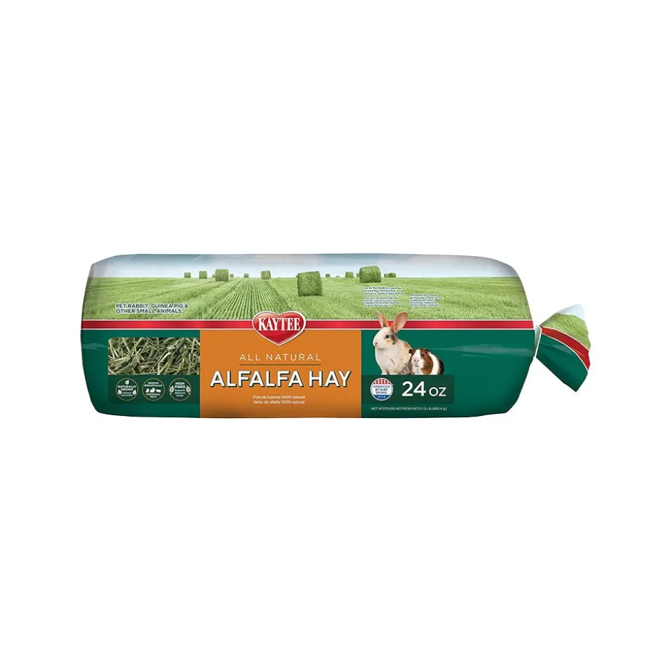 Kaytee Alfalfa Mini Bale Hay for Small Animals 24-oz