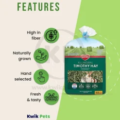 Kaytee All Natural Timothy Hay for Small Animals 48-oz