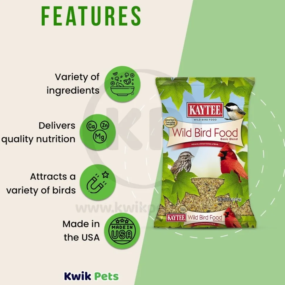 Kaytee Basic Blend Wild Bird Food 5-lb