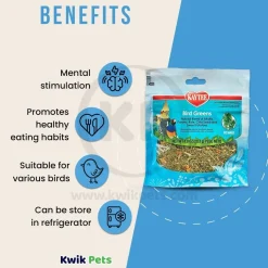 Kaytee Bird Greens Treat for All Pet Birds 1-oz