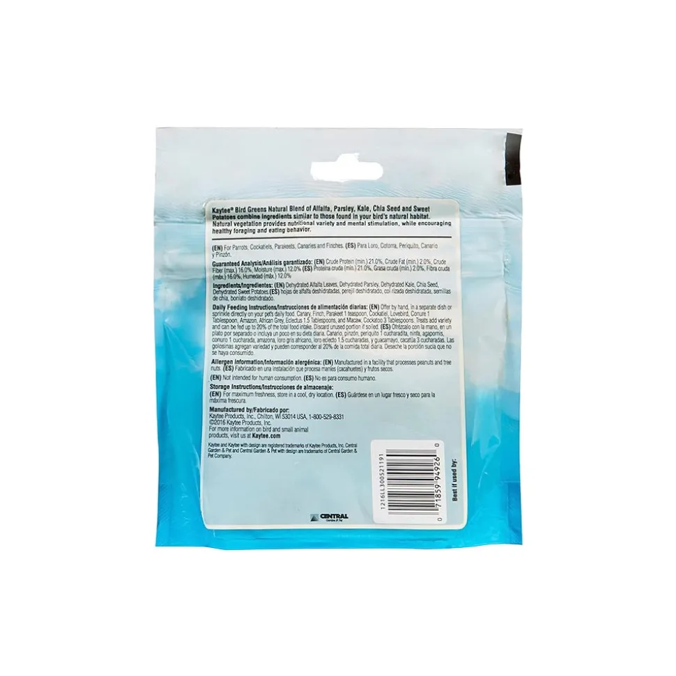 Kaytee Bird Greens Treat for All Pet Birds 1-oz