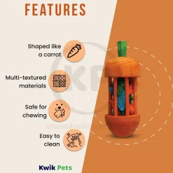 Kaytee Carousel Chew Toy Carrot for Small Animals Large