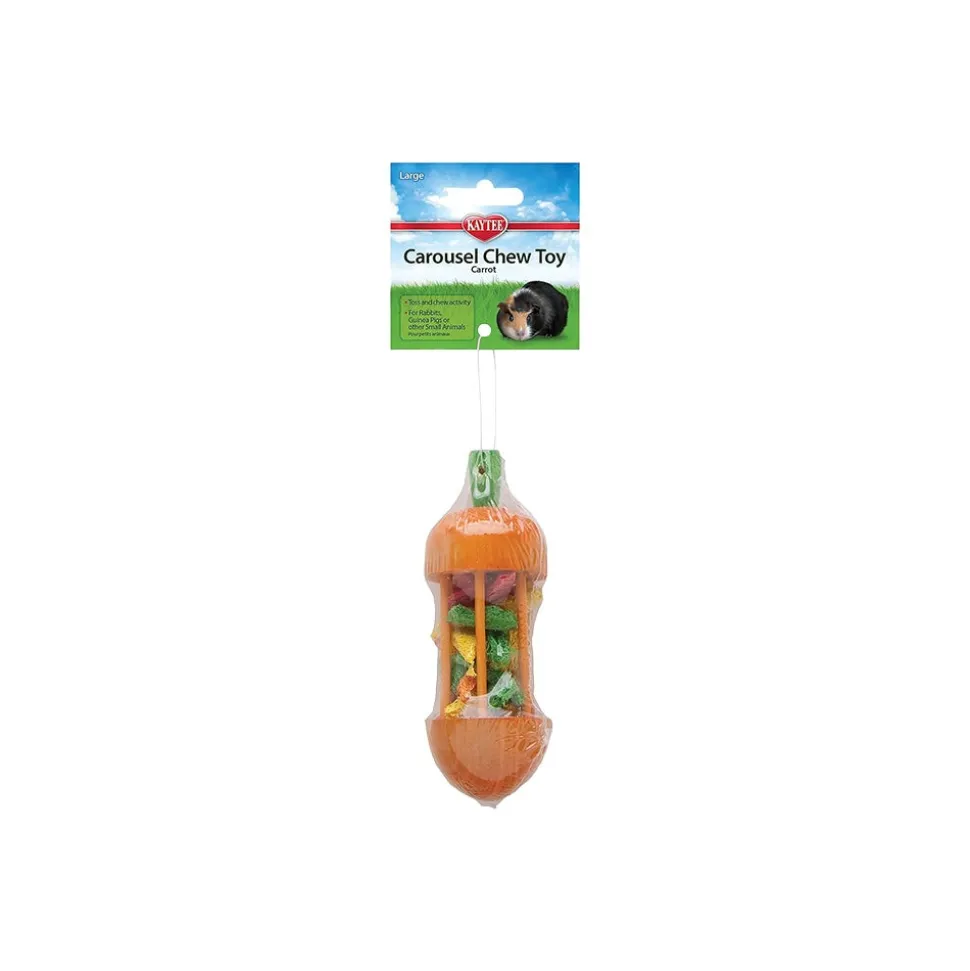 Kaytee Carousel Chew Toy Carrot for Small Animals Large