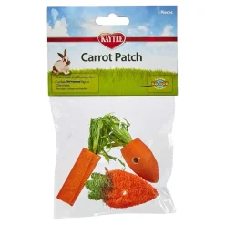 Kaytee Carrot Patch Chew Toy for Rabbits, Guinea Pigs & Chinchillas 3 Count
