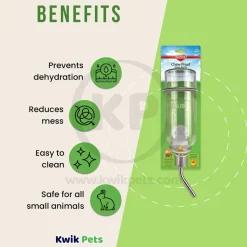 Kaytee Chew-Proof Water Bottle Clear 26-oz