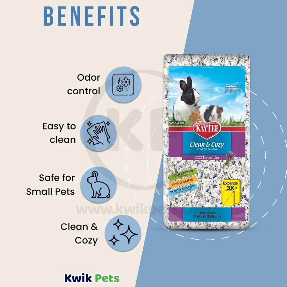 Kaytee Clean & Cozy Lavender Small Animal Bedding 24.6 Liters