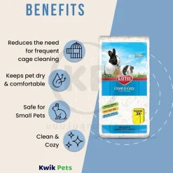 Kaytee Clean & Cozy White Paper Small Animal Bedding 24.6 Liters