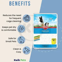 Kaytee Clean & Cozy White Paper Small Animal Bedding 85 Liters