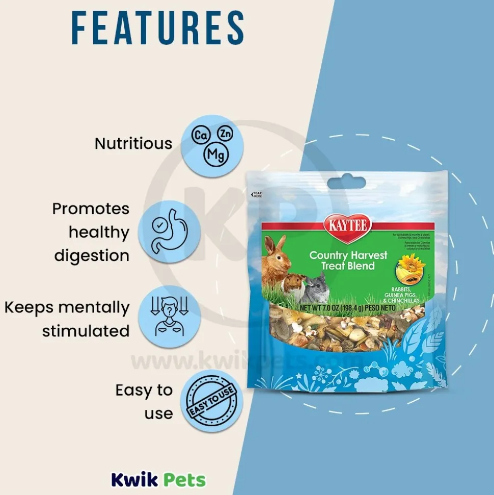 Kaytee Country Harvest Small Animal Treat Blend 7-oz