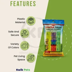 Kaytee CritterTrail Fun-nels Value Pack Straight Tubes 5 Count