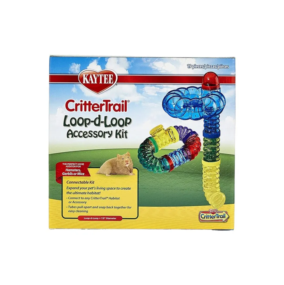 Kaytee CritterTrail Loop-D-Loop Accessory Kit for Hamsters Gerbils & Mice 19 Count